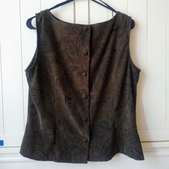 NWOT Sag Harbor Sleeveless Paisley Top (14) - Picture 2 of 4